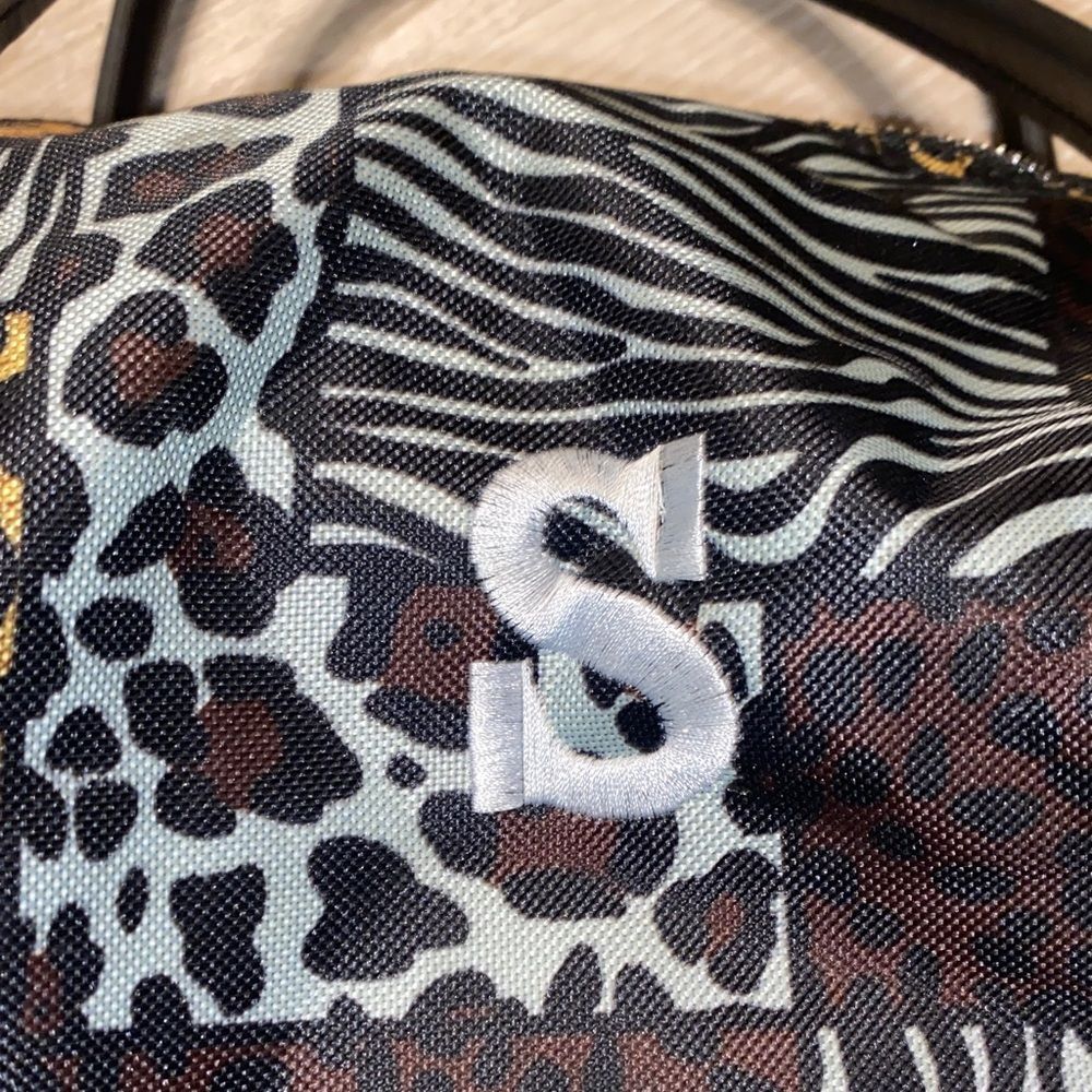 Animal Print “S” Initial Carry On Small Duffel Bag - Picture 7 of 7